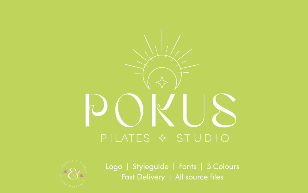 Pokus – Pilates studio – premade logo