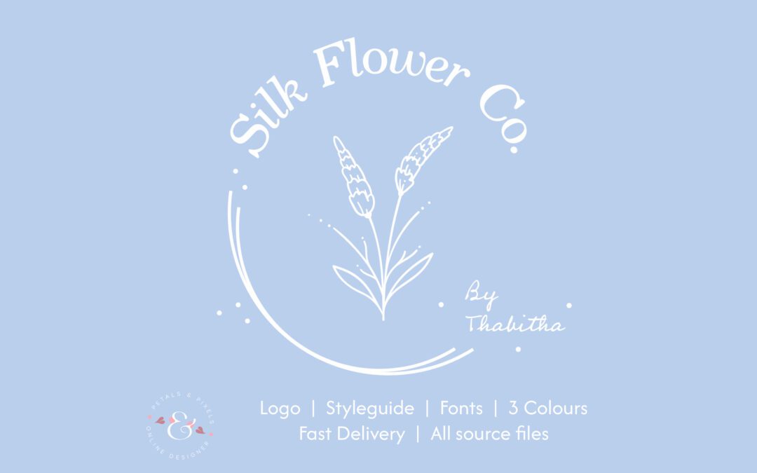 Silk Flower Co – Flower shop – premade logo